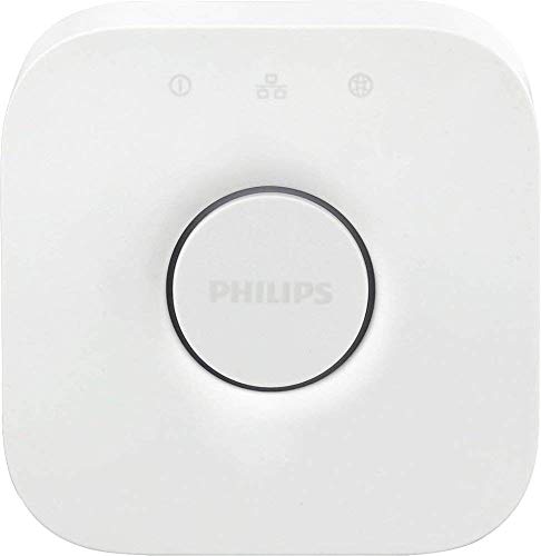 Philips Hue MAIN-54158 White & Color Ambiance LED Starter Kit-3 Multicolor A19 Bulbs, Bridge and Hue Dimmer Switch (Gen 3-Richer Colors), Multi
