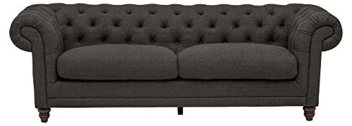 Stone & Beam Bradbury Chesterfield Classic Sofa, 92.9"W, Pepper