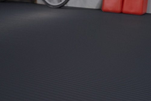 10'X24' 55 Mil Ribbed Garage Floor Mat Slate Gray