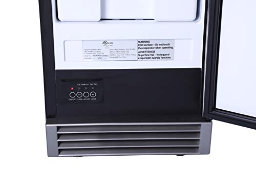 15" Freestanding or Built-in Ice Maker in Stainless Steel