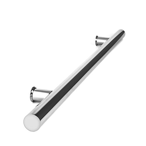 104 Modern Stainless Steel Sus304 Entrance Entry Commercial Office Store Front Timber Wood Glass Door Pull Push Handles Double-Sided (48 Inches /1200x38mm, Chrome304 Grade)