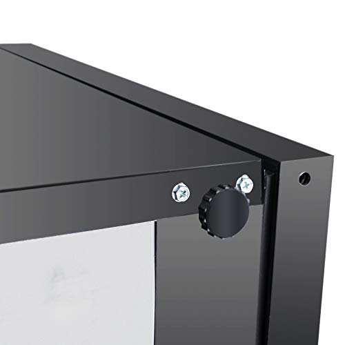 KUPPET Mini Fridge Cooler - 85 Can Beverage Refrigerator Glass Door for Beer Soda or Wine, Glass Door Small Drink Dispenser Machine Clear Front Removable for Home, Office or Bar, 2.6Cu.Ft