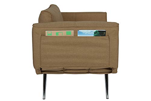 Novogratz Leyla Loveseat, Tan