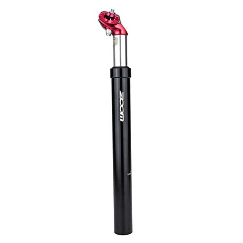 #N/A Anti-Rust Bike Suspension Seatpost Shock Absorber Damper Seat Post 27.2 30.9 31.6 mm Mountain Road Bicycle Saddle Pole Support Pipe - Black Red 31.6mm