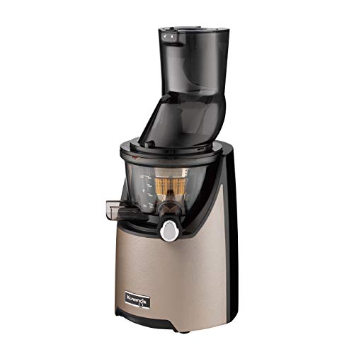 Kuvings Whole Slow Juicer EVO820CG Higher Nutrients and Vitamins, BPA-Free Components, Easy to Clean, Ultra Efficient 240W, 50RPMs, Includes Smoothie and Blank Strainer (DARK RED)