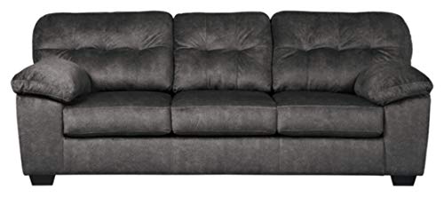 Signature Design by Ashley - Accrington Contemporary Upholstered Sofa, Dark Gray