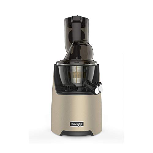 Kuvings Whole Slow Juicer EVO820CG Higher Nutrients and Vitamins, BPA-Free Components, Easy to Clean, Ultra Efficient 240W, 50RPMs, Includes Smoothie and Blank Strainer (DARK RED)