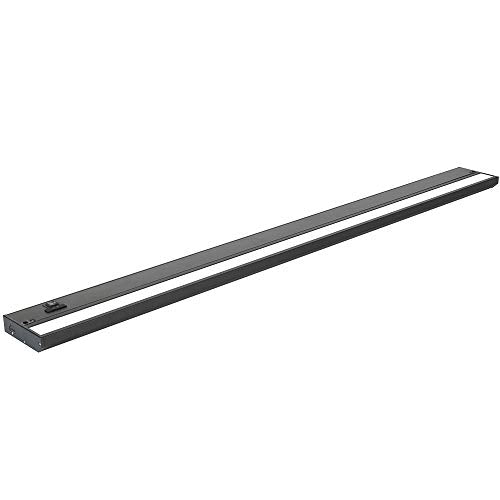 LED Under Cabinet Lighting by NSL - Dimmable Hardwired or Plugged-in installation - 3 Color Temperature Slide Switch - Warm White (2700K), Soft White (3000K), Cool White (4000K) - 40 Inch Black Finish