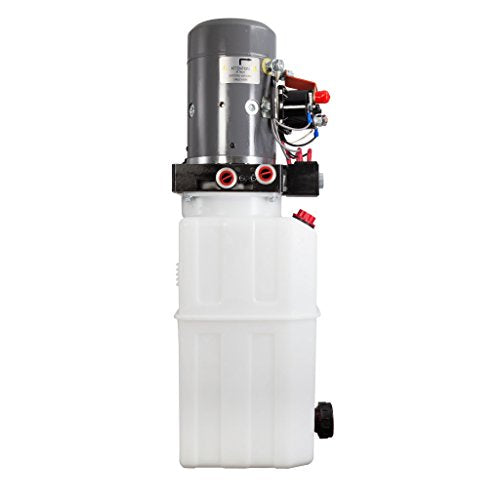 KTI Double Acting 12V Hydraulic Pump - 6 Quart