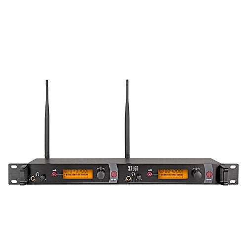 XTUGA RW2080 Rocket Audio Whole Metal Wireless in Ear Monitor System 2 Channel 5 Bodypacks Monitoring with in Earphone Wireless Type Used for Stage or Studio