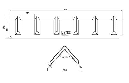 (10 Pack) Blue Corner Protector V Shaped/V Edge Guard - 8" x 8" x 36" Inches