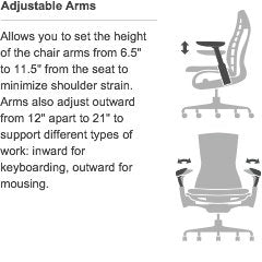 Herman Miller Embody Ergonomic Office Chair | Fully Adjustable Arms and Carpet Casters | Blue Moon Balance