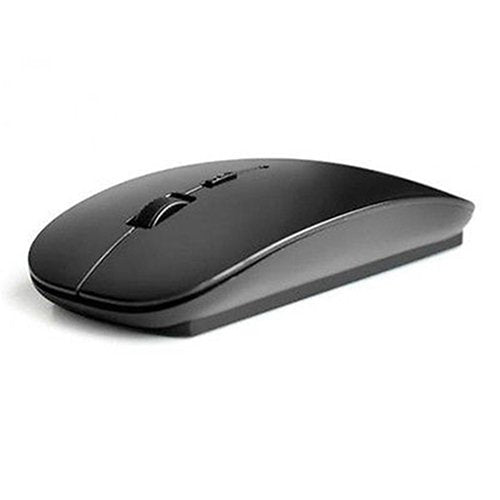 2.4G Wireless Mouse, Ergonomic Scroll Optical Slim Cordless Mice for Windows MacBook Laptop PC with USB Receiver Black
