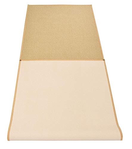 RugStylesOnline Custom Size Solid Color Beige Roll Runner Rug 36 Inch Wide x Your Length Size Choice Slip Skid Resistant Rubber Back Cut to Size Many Color Options (Beige, 25 ft x 36 in)