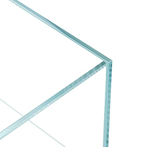 Landen 60P 23 Gallon Rimless Low Iron Aquarium Tank, 23.6" W × 15.7" D × 15.7" H (60cm x 40cm x 40cm) 8mm Thickness 111005