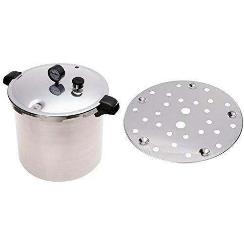 Presto 01781 23-Quart Pressure Canner and Cooker and Presto Cooking/Canning Rack for Pressure Canner Bundle