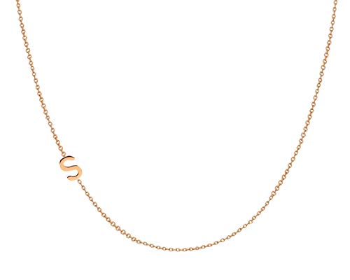 14k Gold Asymmetrical Letter Necklace