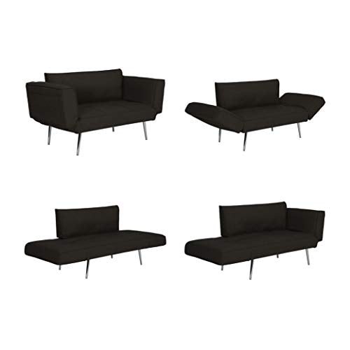 Novogratz Leyla Loveseat, Black