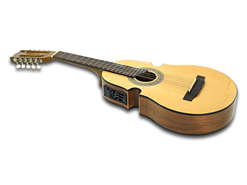 10 String Acoustic Puerto Rican Cuatro Guitar, W/3 Band EQ
