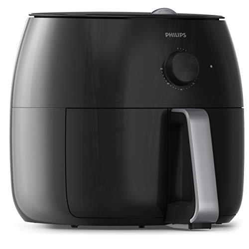Philips HD9630/98 Avance XXL Twin Turbostar Airfryer (3lb/4qt), Black (Renewed)