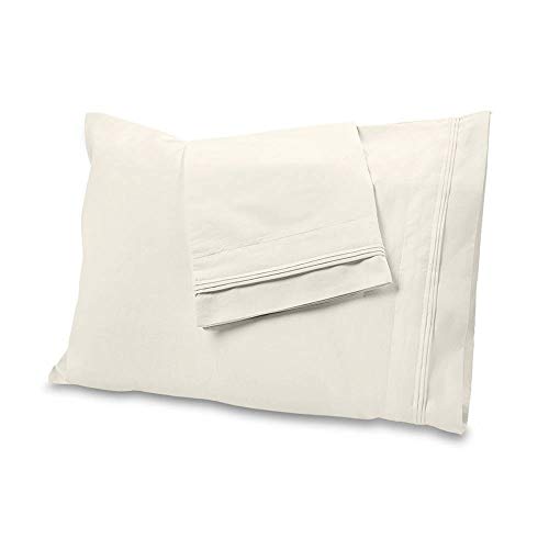 1000 Thread Count Bed Sheet Sets  Luxurious 100% Egyptian Cotton Deep Pocket Sheets Queen Size, Ivory