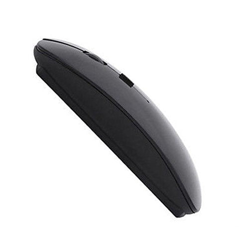 2.4G Wireless Mouse, Ergonomic Scroll Optical Slim Cordless Mice for Windows MacBook Laptop PC with USB Receiver Black