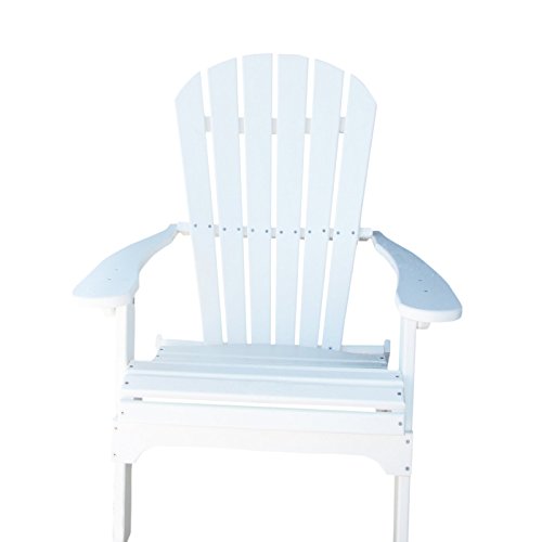 Phat Tommy Recycled Poly Resin Folding Adirondack Chair – Durable and Eco-Friendly Armchair. This Patio Furniture is Great for Your Lawn, Garden, Swimming Pool, Deck.