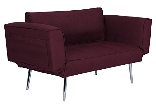 Novogratz Leyla Loveseat, Berry