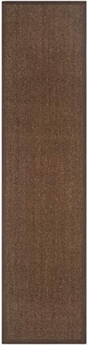 Safavieh Natural Fiber Collection NF443B Border Sisal Area Rug, 8' x 10', Marble / Grey