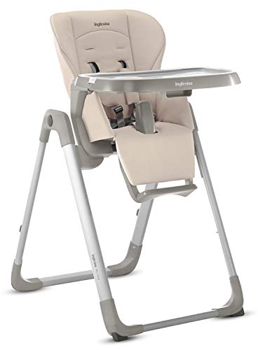 Inglesina MyTime Baby High Chair - Removable Tray, Easy-Clean Foldable High Chair - Butter Color