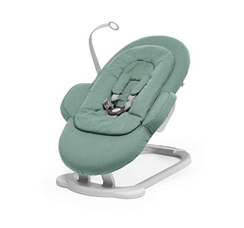 Stokke Steps Cool Jade Portable Baby Bouncer with Multiple Seating Positions