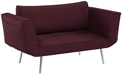 Novogratz Leyla Loveseat, Berry