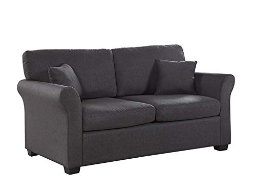 Divano Roma Furniture Classic Sofas, Dark Grey