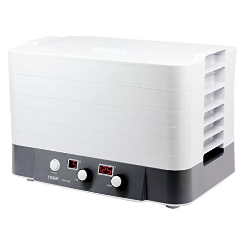L'EQUIP FilterPro 6 Tray Food Dehydrator, Digital Temperature Control & Timer