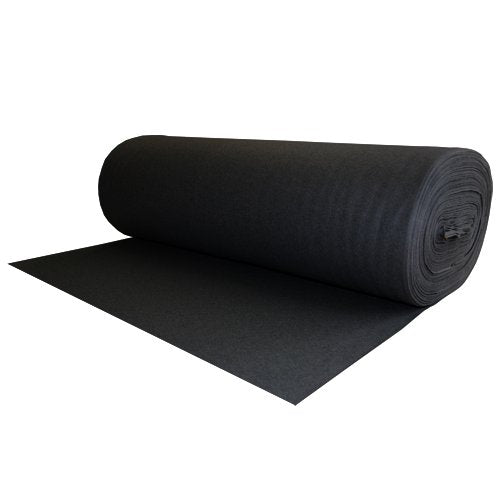 100% Wool Felt Black 1.2 MM Thick X 72 Inches Wide X 28 Yard Long