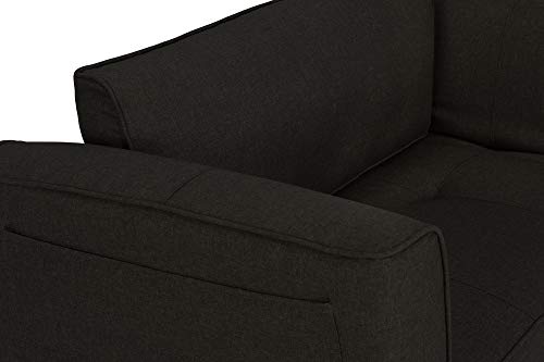 Novogratz Leyla Loveseat, Black