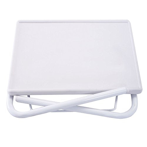 2 x Adjustable PC TV Laptop Desk Tray Home Office s/ Cup Holder White