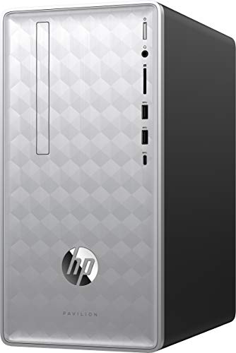 2018 HP PC - Pavilion Desktop - Intel 8th Generation Core i5-8400 - 12GB Memory - 1TB Hard Drive Win- 10 Natural Silver