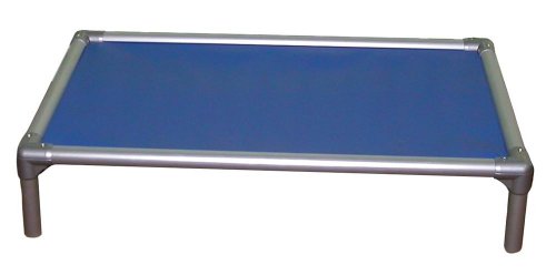 Kuranda All-Aluminum (Silver) Chewproof Dog Bed - XL (44x27) - 40 oz. Vinyl - Burgundy