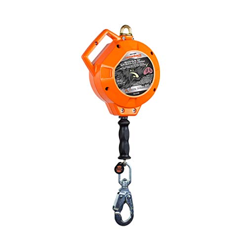 Malta Dynamics 20' Heavy-Duty Cable Self Retracting Lifeline, OSHA/ANSI Compliant