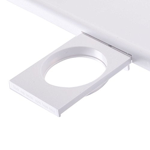 2 x Adjustable PC TV Laptop Desk Tray Home Office s/ Cup Holder White
