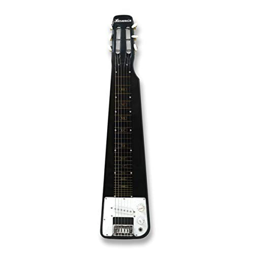 Lap Steel Guitar 6 Steel String, Metallic Black Finish