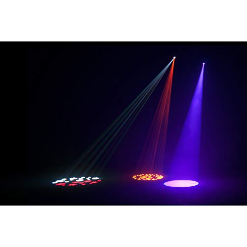 (2) American DJ Pocket Pro High Output Mini Moving Heads with UC-IR Universal Remote Control Package