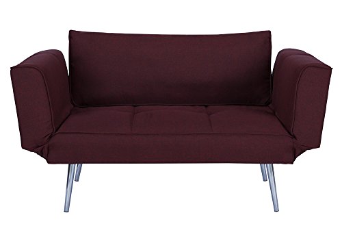 Novogratz Leyla Loveseat, Berry