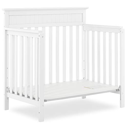 Dream On Me Harbor 4-in-1 Convertible Mini Crib White