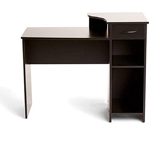 Mainstays Student Desk, Black (Desk Only, Blackwood)