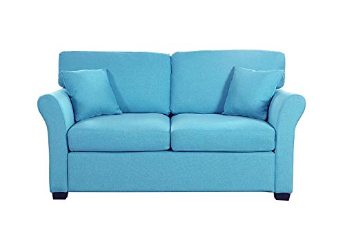 Divano Roma Furniture Classic Sofas, Blue