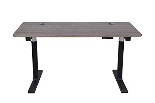 ApexDesk Vortex Series 60" 6-Button Electric Height Adjustable Sit to Stand Desk (Memory Controller, Fox Teakwood Top)