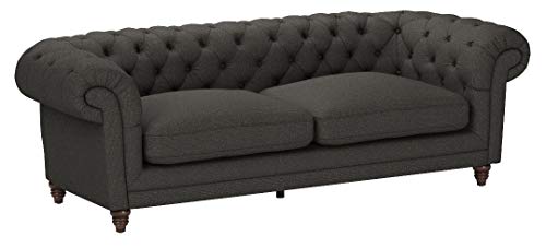 Stone & Beam Bradbury Chesterfield Classic Sofa, 92.9"W, Pepper