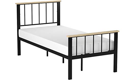 Zinus Brianne Metal and Wood Platform Bed, Twin